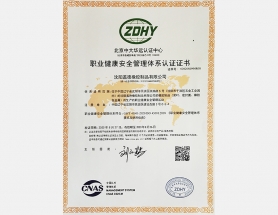 职业健康安全管理体系认证
